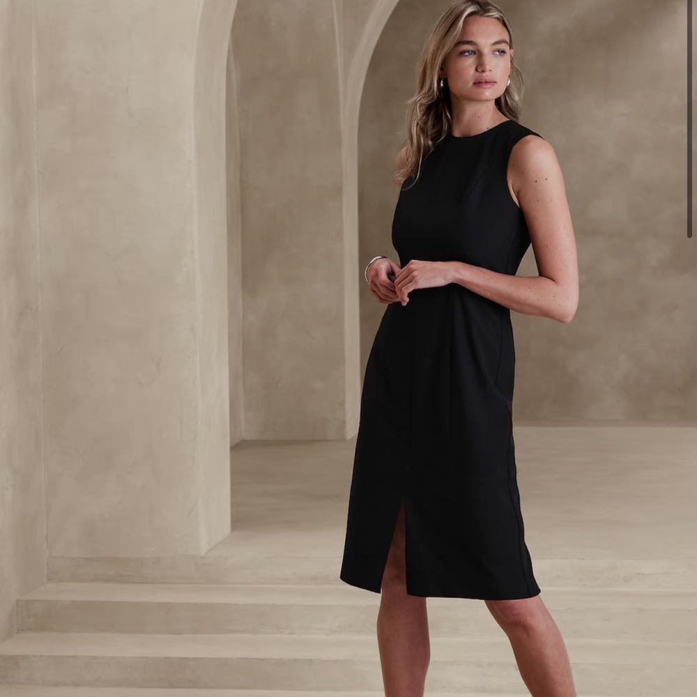 Banana Republic basic knee length sheath dress